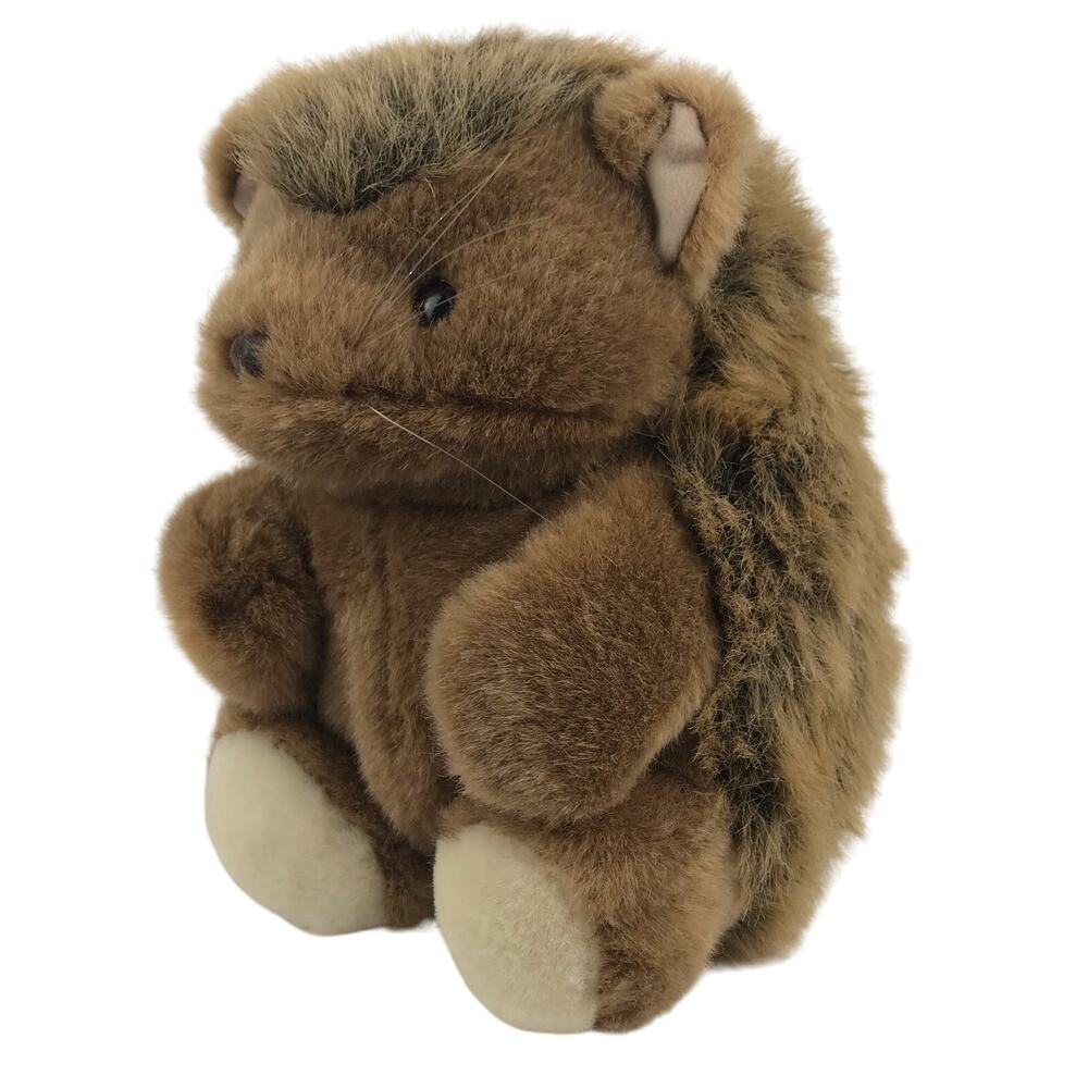 Caltoy Hedgehog Plush Porcupine Brown Stuffed Animal Toy Rare